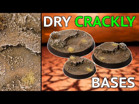 QUICK Dry, Crackly Desert Bases for Your Sun Bleached Minis!