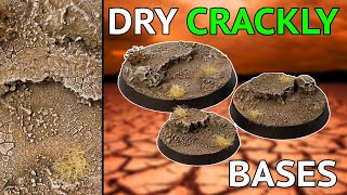QUICK Dry, Crackly Desert Bases for Your Sun Bleached Minis!