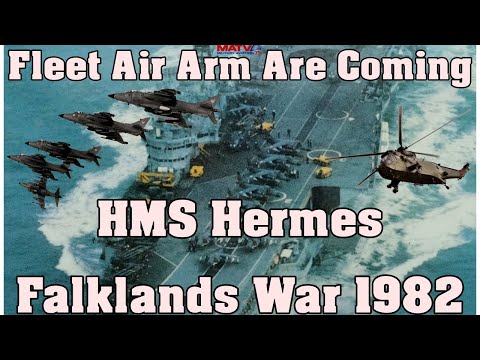 Fleet Air Arm are Coming HMS Hermes-Falklands War 1982  #sharkeyward #falklandswar #harrier #hermes
