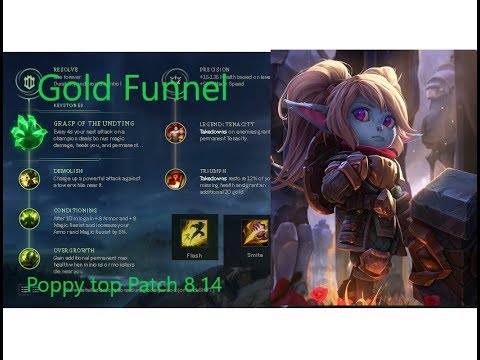Gold Funnel Poppy Top Patch 8.14