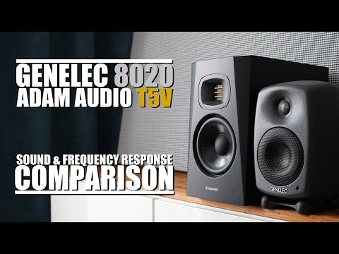 Genelec 8020D  vs  Adam Audo T5V  ||  Sound & Frequency Response Comparison