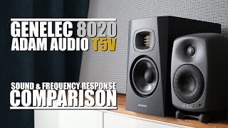 Video thumbnail for Genelec 8020D  vs  Adam Audo T5V  ||  Sound & Frequency Response Comparison by DSAUDIO.review