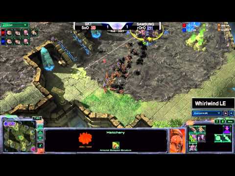[Group B] SoO(SKT1) vs rOrO(SAMSUNG) ZvZ Whirlwind / Round of 8 3 SET -MLG,esportstv,Starcraft2