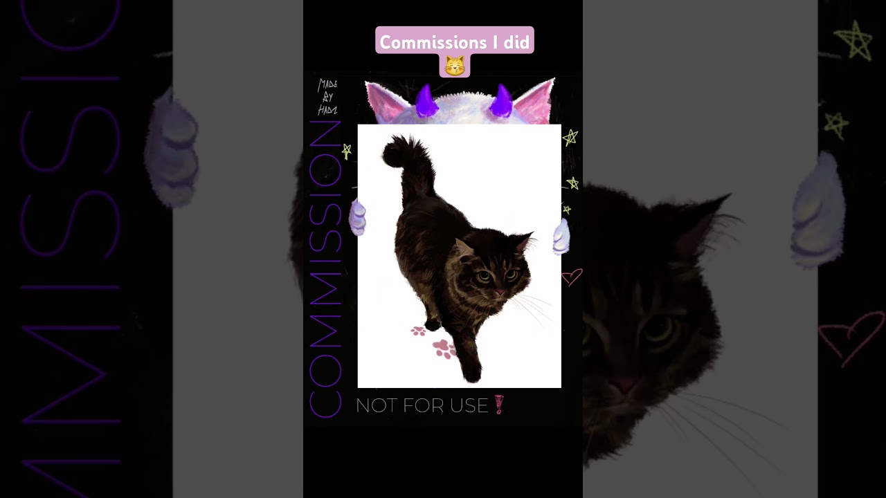 You can order through my kofi #commissionart #commissions #cat #shorts #art