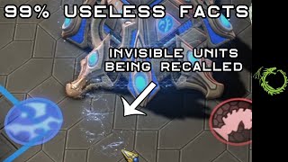 Can you see cloaked units being recalled? Useless Facts #103
