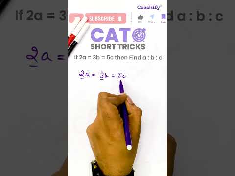 Ratio Short Trick | Crack CAT | CAT Preparation | Quant | CAT 2025 Preparation | Coachify CAT