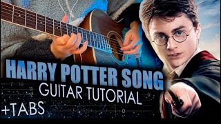 Harry Potter THEME SONG EASY guitar lesson | Guitar tutorial with tabs