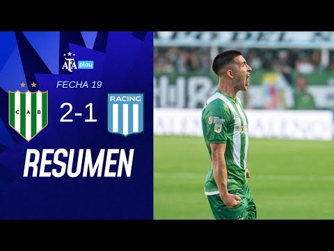 Banfield 2 vs 1 Racing Club  | #TorneoBetano | Resumen | Fecha 19