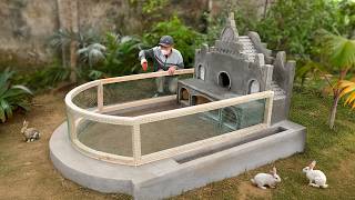 DIY unique castle for your rabbits | Rabbit house project