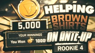 HELPING ROOKIES EARN VC ON THE ANTE-UP!! NBA 2K17 BROWN SHIRTS GET A SERIOUS SURPRISE!!!