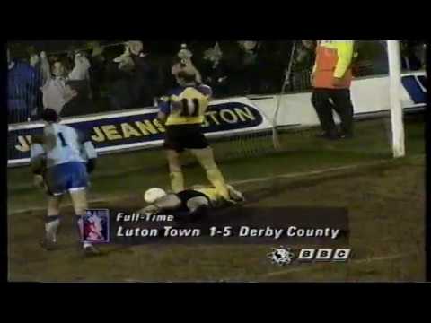 1992-93 Luton Town 1 Derby County 5 - FA Cup 4th Round - 23/01/1993