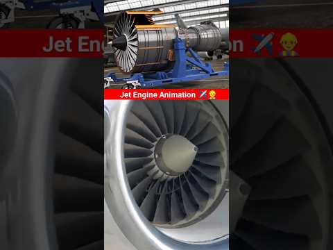 Jet engine animation video ✈️👷‍♂️ #engineering #mechanical #animation #cad #3d 🔥