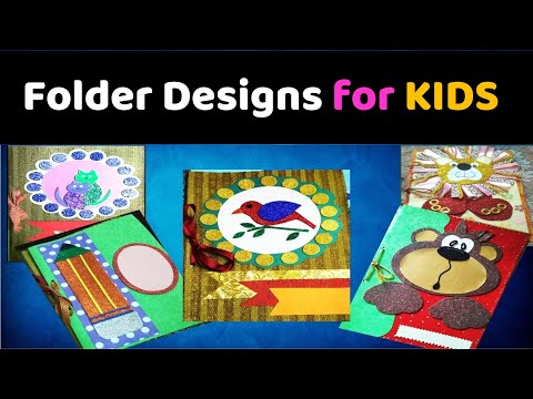 Easy kids File Covers Decoration l Decorative File for kids l File Folder diy l  Project file Cover