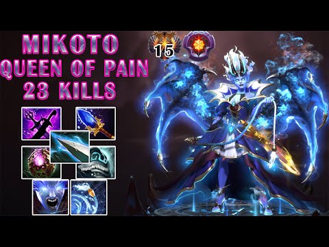 Mikoto [Queen Of Pain] Toxic Aghanim's Build 23 Kills - Dota 2 Pro Highlights