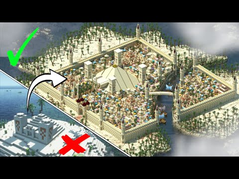 [Minecraft Timelapse] Desert City (4K/60FPS)