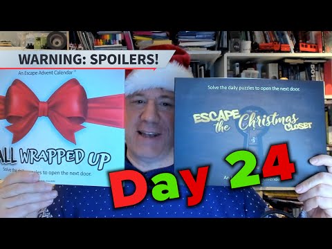 Escape Advent Calendars Days 24 and 25 - All Wrapped Up and Escape the Christmas Closet