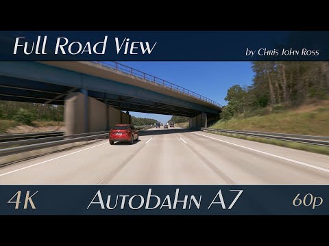 Autobahn (A7): RS Allertal - Westenholz - Dreieck Walsrode - Bad Fallingbostel - RP Dorfmark - 4K