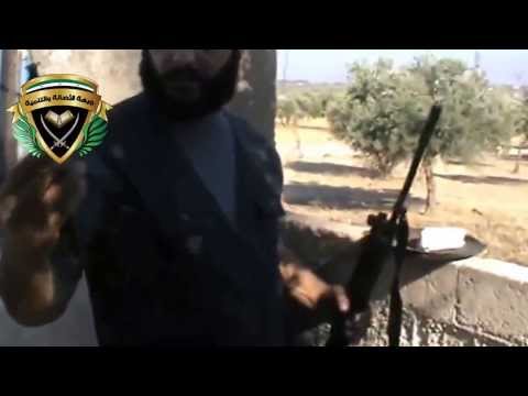 استهداف مقرات النظام بصاروخ محلي مطور على بندقية الفال من قبل كتيبة عباد الرحمن في ريف حمص