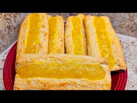 como hacer barritas rellenas de mermelada de Piña