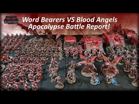 Apocalypse 8th Edition - 6000 points Word Bearers VS Blood Angels - Warhammer 40k Battle Report