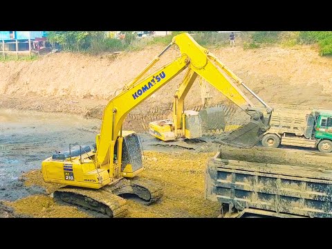 Wheel Loaders, Heavy Transports, Excavators And Construction Sites - Heavy Machinery Movie