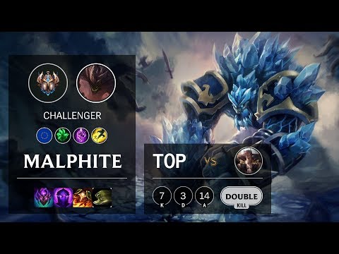 Malphite Top vs Sett - EUW Challenger Patch 10.11