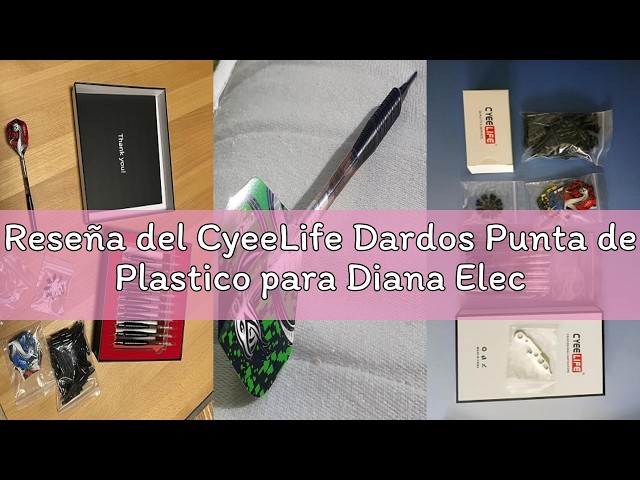 Vídeo relacionado con Sinwind 12 Dardos Punta Plastico para Diana Electrónica, Dardos Diana Electronica de Profesionales + 42 Plumas de 14 Patrones + 100 Puntas (16 Gramos)