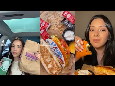 TACO BELL MUKBANG | TIKTOK FOOD COMPILATION