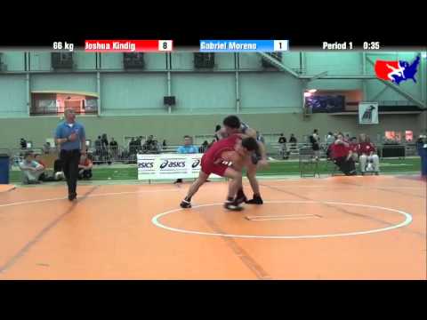 Joshua Kindig vs. Gabriel Moreno at 2013 ASICS University Nationals - FS