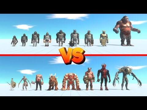 Infernals vs Mutant Primates - Animal Revolt Battle Simulator