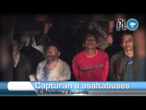 Capturan a banda de asaltabuses en Siquinalá, Escuintla