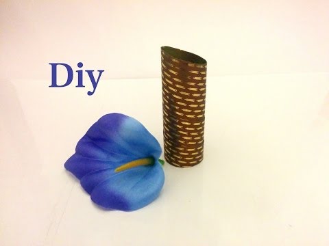 Como hacer un Centro de mesa rápido, mini-florero, decoración de mesa.