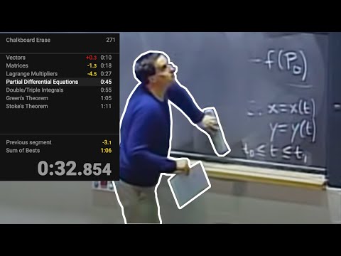 Denis Auroux Chalkboard Erase Speedrun | MIT Multivariable Calculus