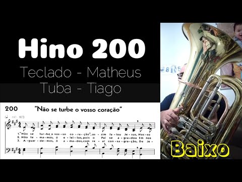 Hino 200 CCB - Não se turbe o vosso coração (Soprano e Baixo)