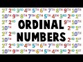 Ordinal Numbers In English Learn English Numbers English Vocabulary