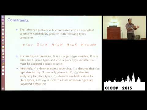 Riyaz Haque - Type Inference for Place-Oblivious Objects - ECOOP 2015
