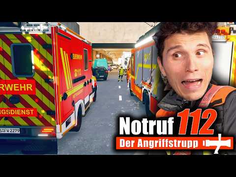 Auto brennt im TUNNEL | Notruf 112 Angriffstrupp