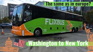Flixbus to New York - From Washington to New York - Is it any good Flixbus USA DC to NY!