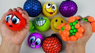 Toddler Kids Learn Teach Colors Babies Children Squish Splat Ball Squishy Slime Stress Balls Toys
