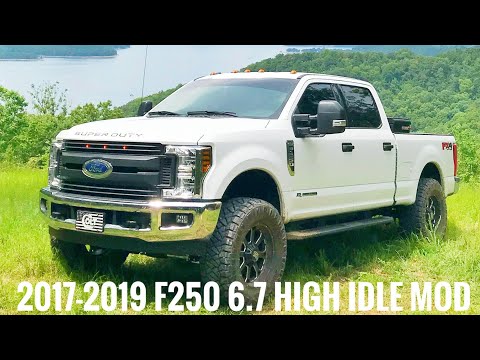 2017-2018-2019Ford F-250 6.7 Diesel High idle with upfitters.