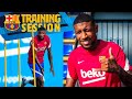 ?? EMERSON ROYAL'S FIRST TRAINING WITH BARÇA ??