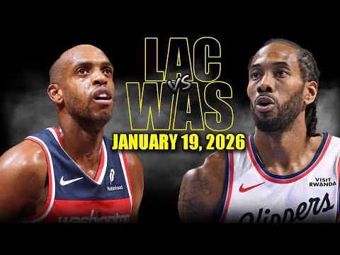 로스앤젤레스 클리퍼스 vs 워싱턴 위저즈 풀 경기 하이라이트 – 2026년 1월 19일 | NBA 시즌