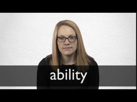 Synonyms and Antonyms Dictionary -Lesson 1: Ability (noun)