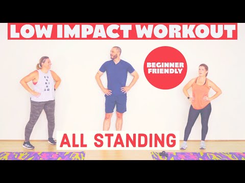 Low impact, all standing workout from home.