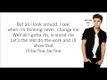 Justin Bieber - Yellow Raincoat (LYRICS)