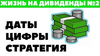 ЖИЗНЬ НА ДИВИДЕНДЫ №2: СТРАТЕГИЯ, ДАТЫ и ЦИФРЫ. Как создать источники пассивного дохода?