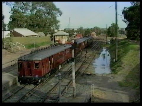 The last Sydney single deck suburban trains - "Red Rattlers" - Carlingford line - 1992 to 1993.