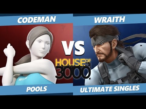 Smash Ultimate Tournament - Codeman (Wii Fit Trainer) Vs. Wraith (Snake) SSBU Xeno 158 Pools