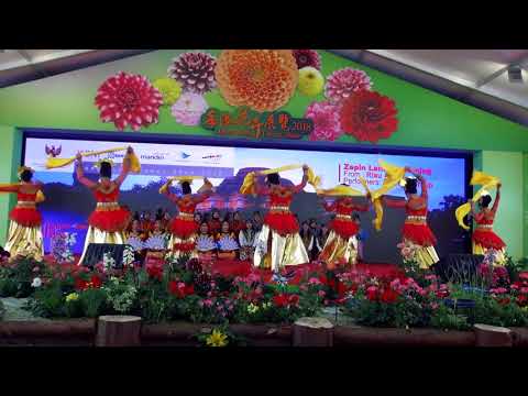 Zapin Lancang kuning Riau oleh Morena Grup di Hong Kong Flower Show 2018