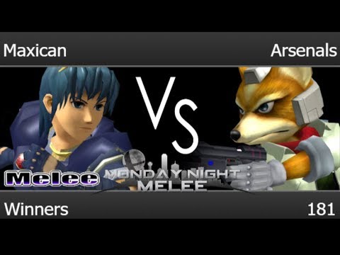 MNM 181 - Maxican (Marth) vs TLOC | Arsenals (Fox) Winners - Melee